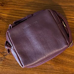 Portland Leather Plum AP Mesa Mini Crossbody